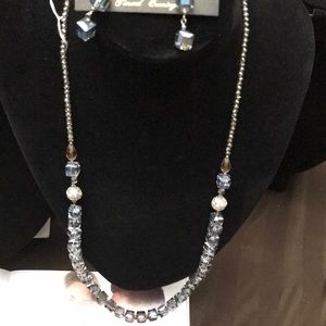 Park Lane FOUR Square Necklace with Earrings